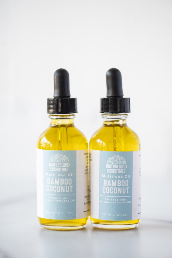 The Bamboo and Coconut Body & Hair Oil By Motherland Essentials