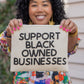 The Support Black Owned Businesses Clutch