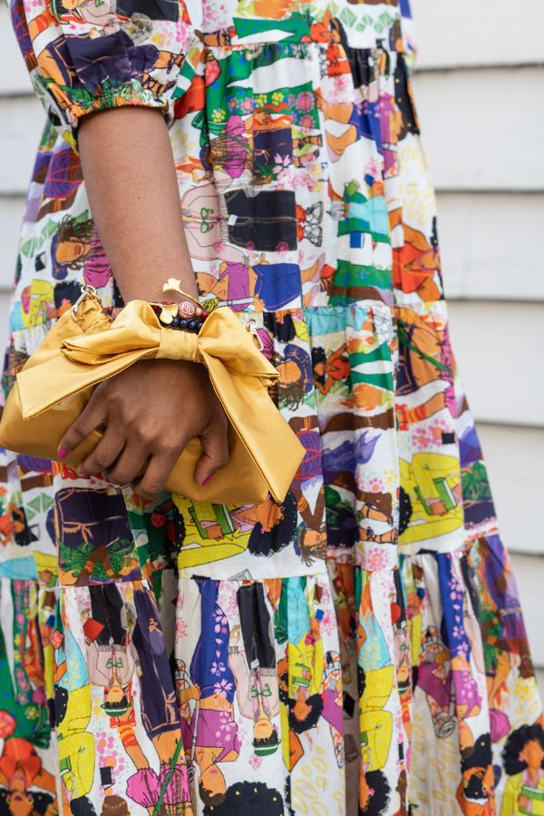 The Mimi Clutch in Gold