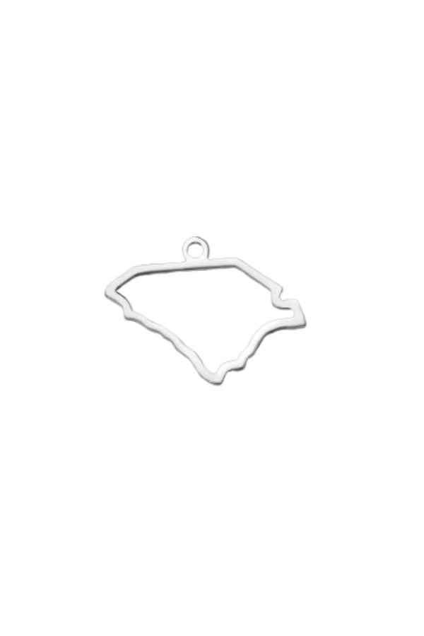 The Silver South Carolina Charm