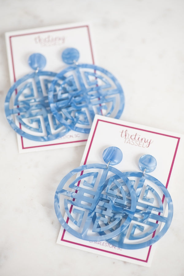 The Amelia Earring in Blue