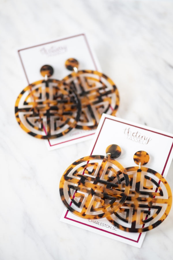 The Amelia Earring in Tortoise