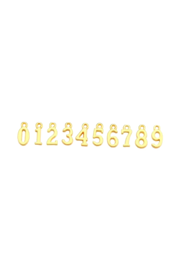 The Gold Number Charm