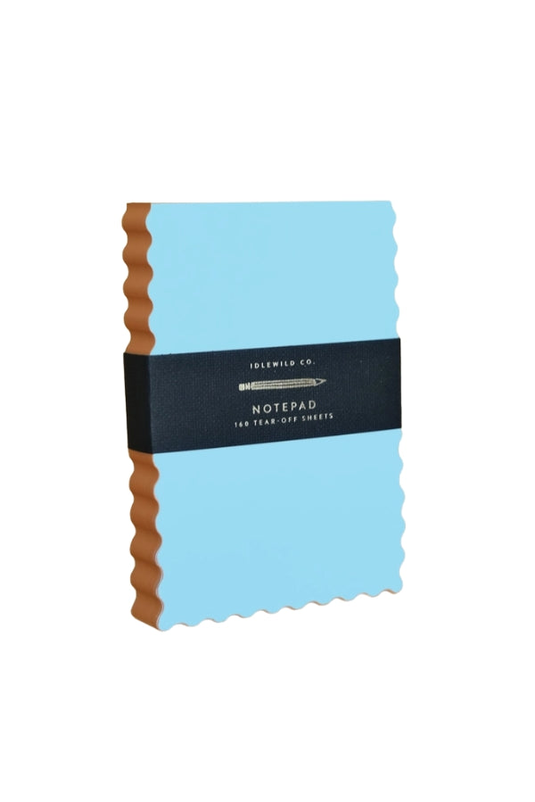 The Blue and Orange Wavy Notepad