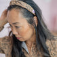 The Beige and Black Charleston Toile Headband