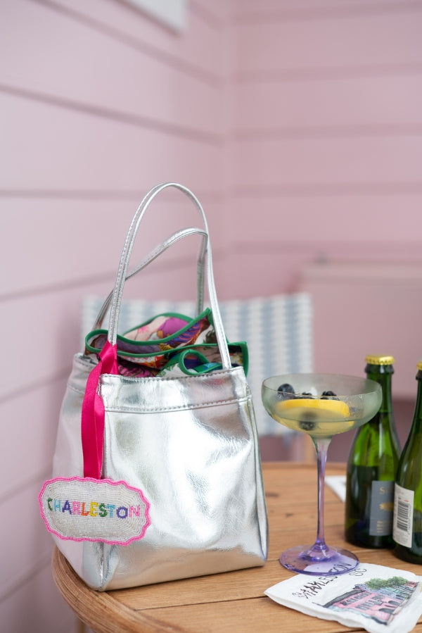 The Lawton Handbag in Silver