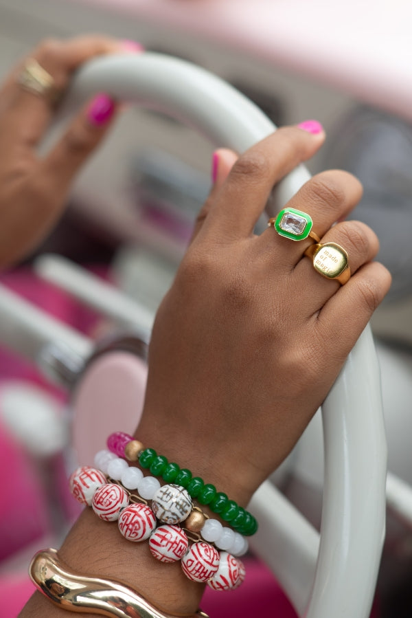 The Barre Bracelet in Red