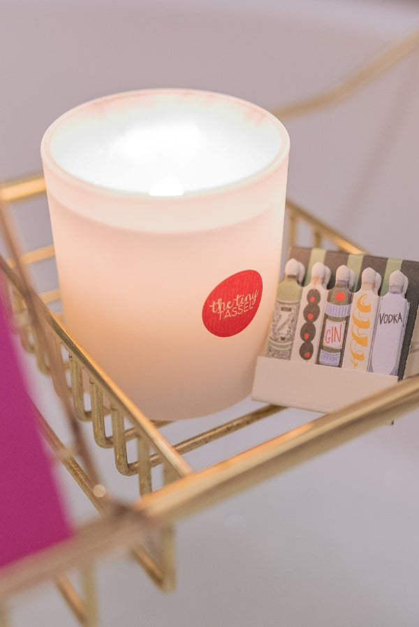 The Tiny Tassel Holiday Candle