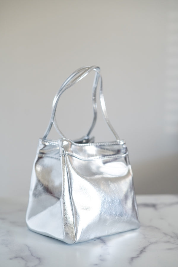 The Lawton Handbag in Silver