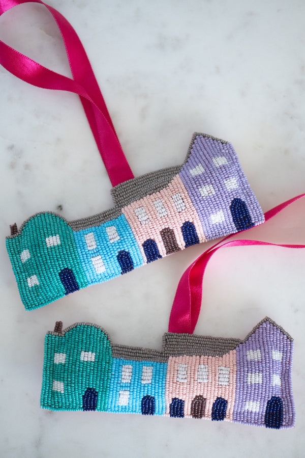 The Rainbow Row Ornament