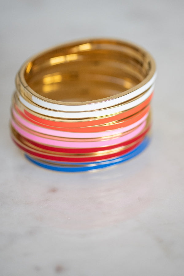 The Tully Bangle in Pink