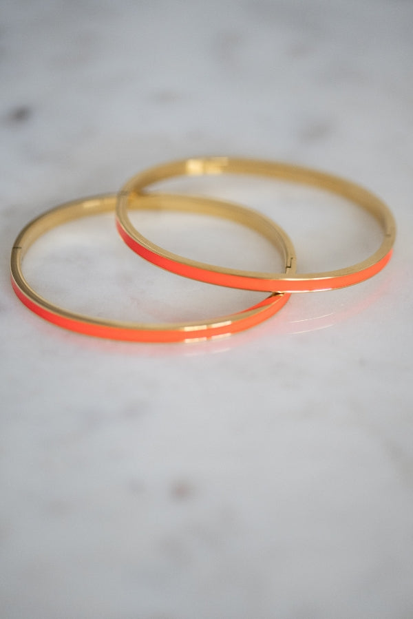 The Tully Bangle in Orange