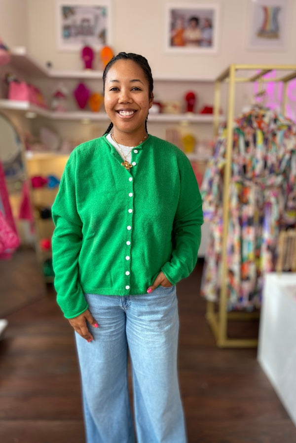 The Cromwell Cardigan in Green