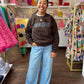 The Charleston Sweatshirt in Chocolate