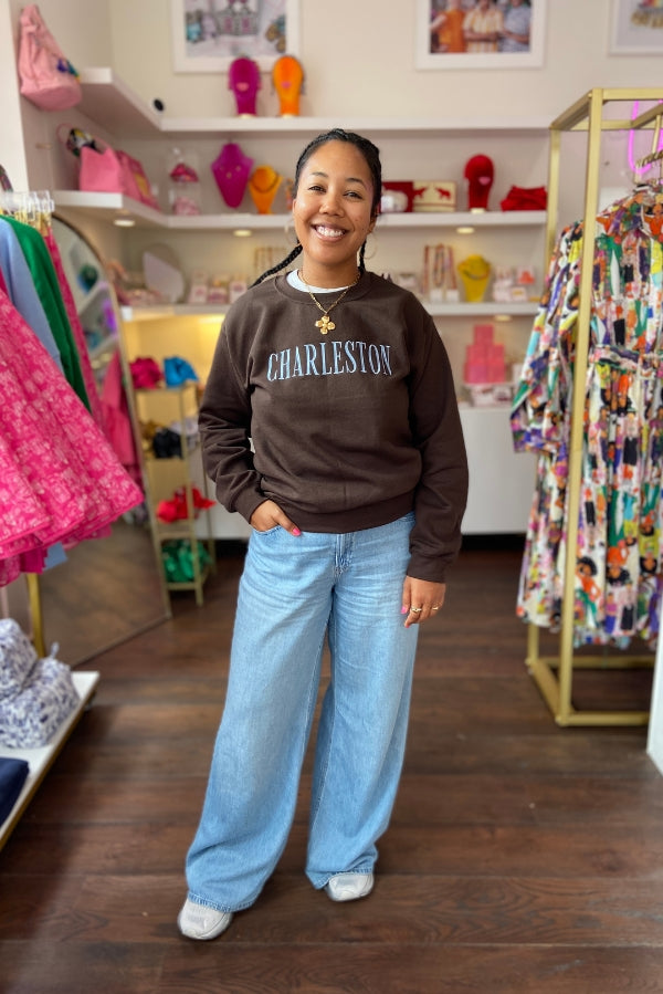 The Charleston Sweatshirt in Chocolate