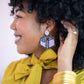 The Gibson Earring in Purple