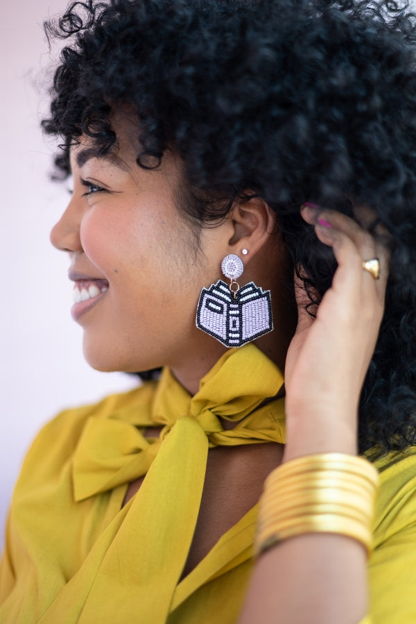 The Gibson Earring in Purple