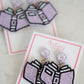 The Gibson Earring in Purple