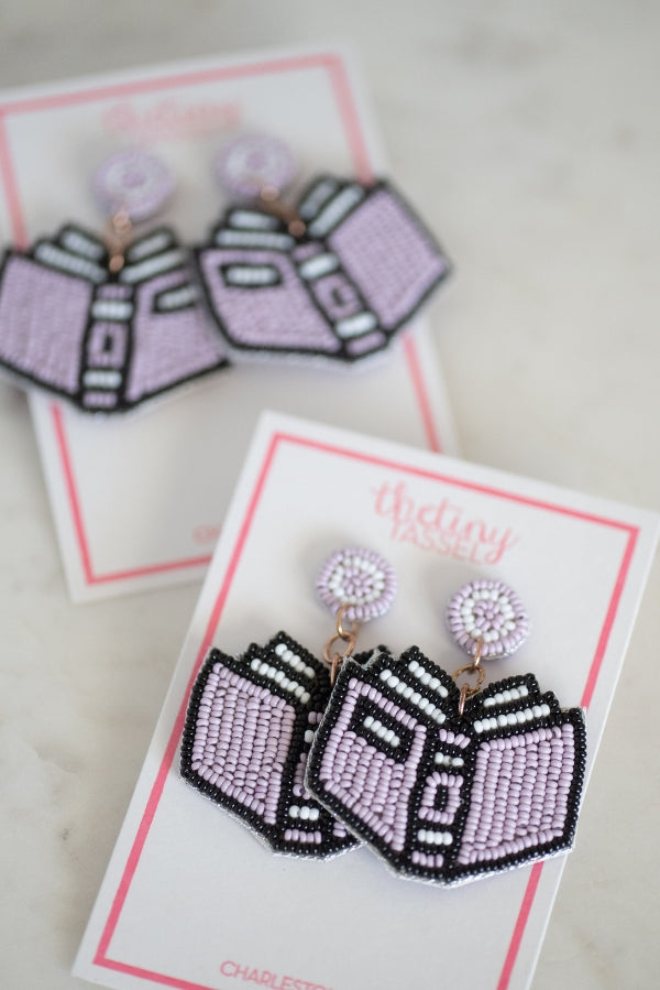 The Gibson Earring in Purple