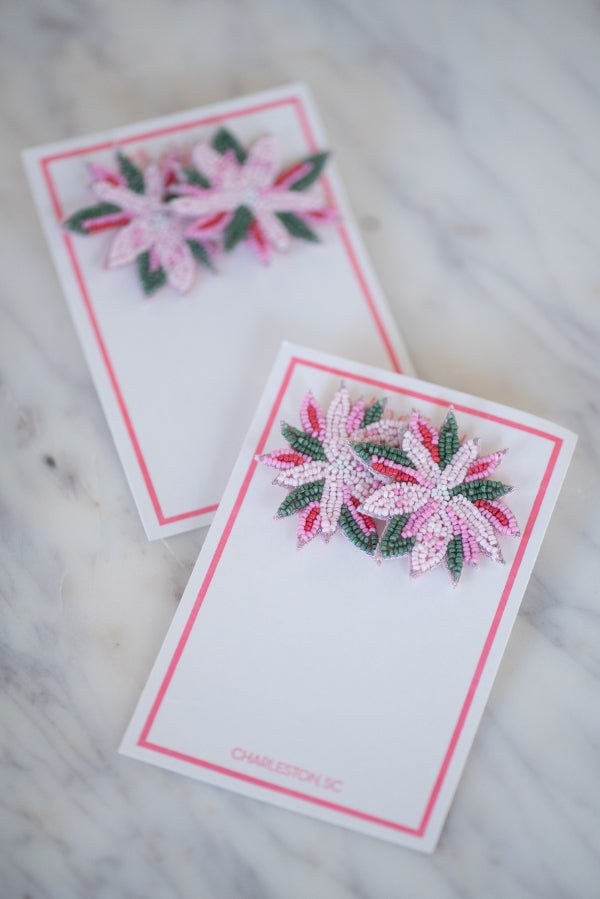 The Poinsettia Earrings