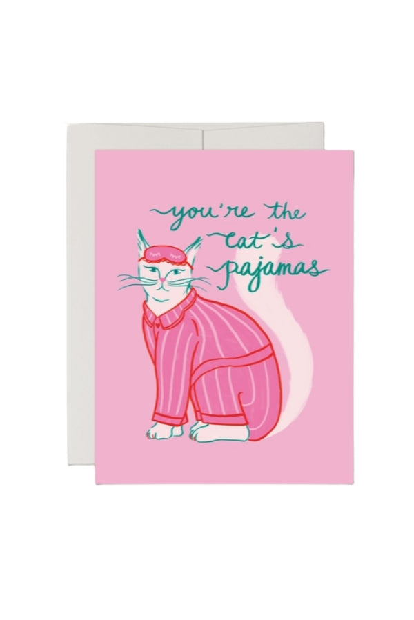 The Cat's Pajama Greeting Card