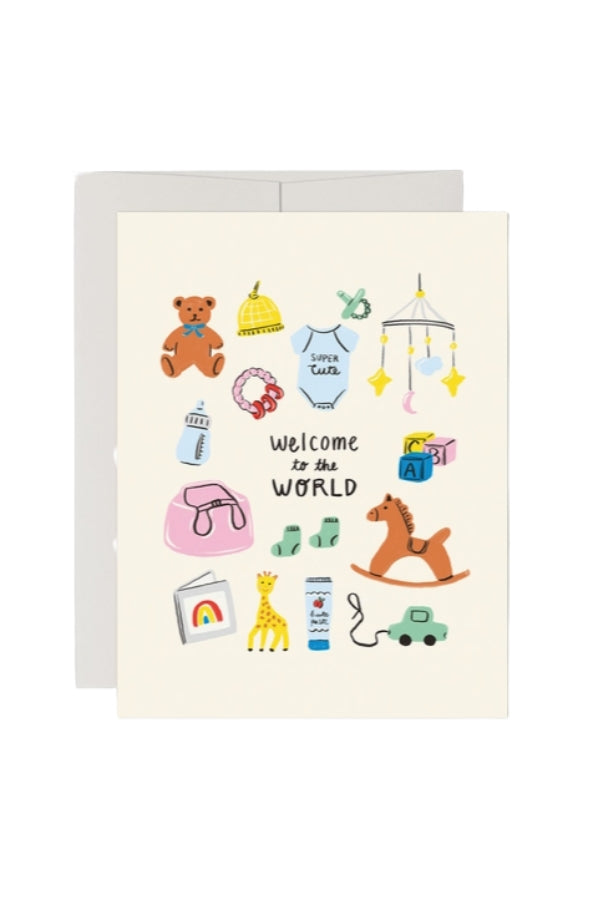 Welcome To The World Baby Greeting Card
