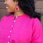 The Cromwell Cardigan in Hot Pink