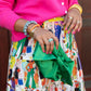 The Mimi Clutch in Kelly Green