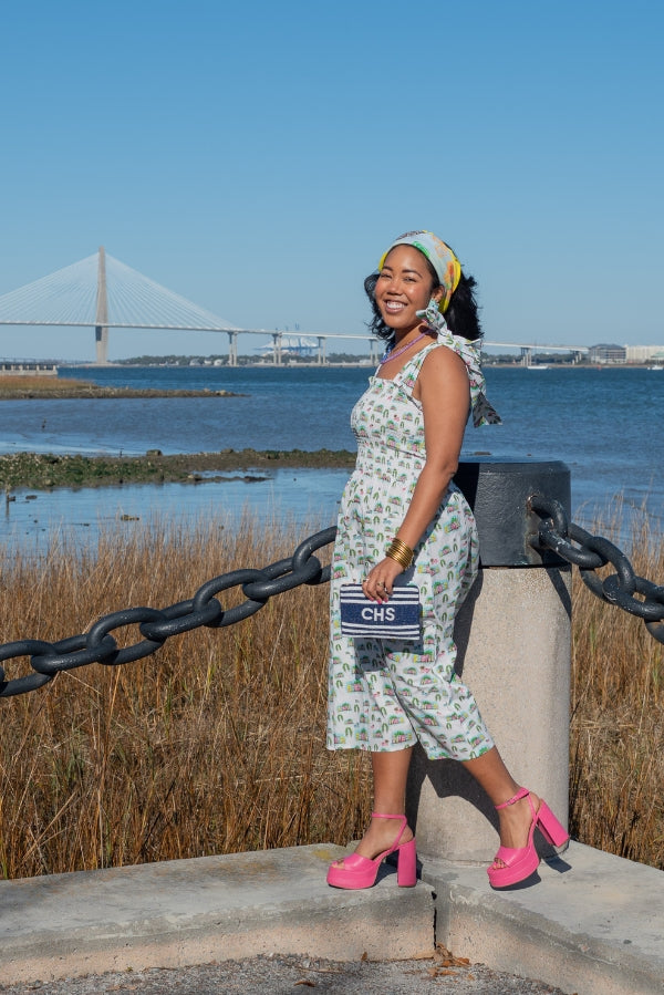The Charleston Mini Clutch in Navy
