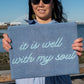 It Is Well With My Soul Canvas Clutch