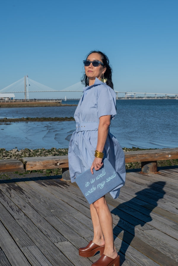 It Is Well With My Soul Canvas Clutch