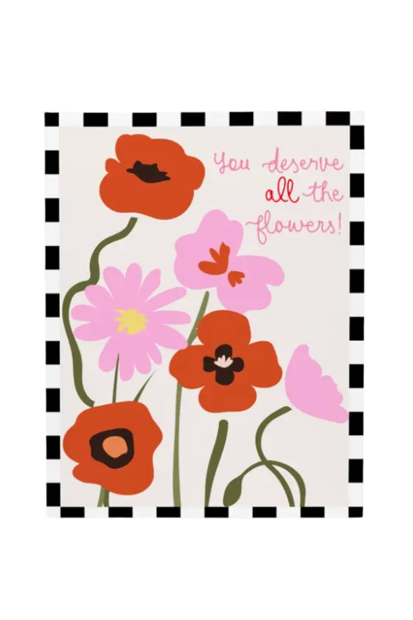 The All the Flowers Greeting Card