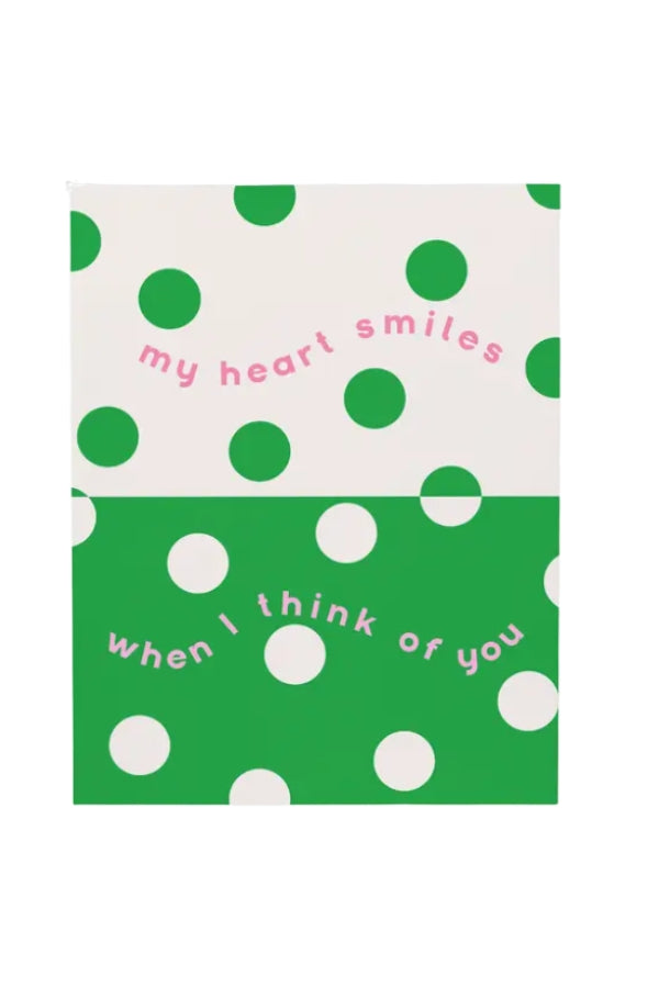 The Heart Smiles Greeting Card
