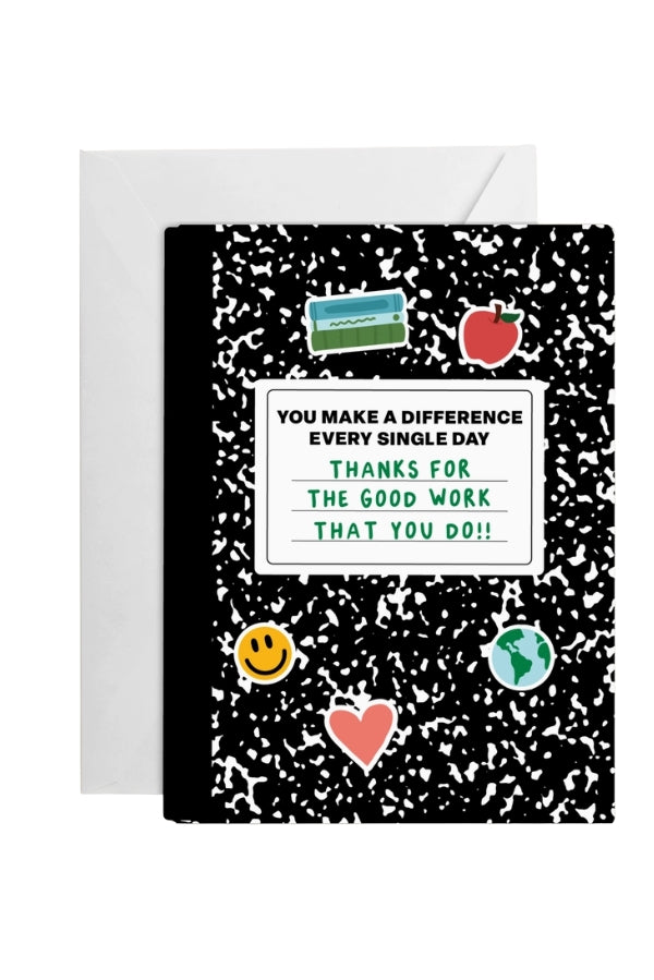 The You Make a Difference Greeting Card