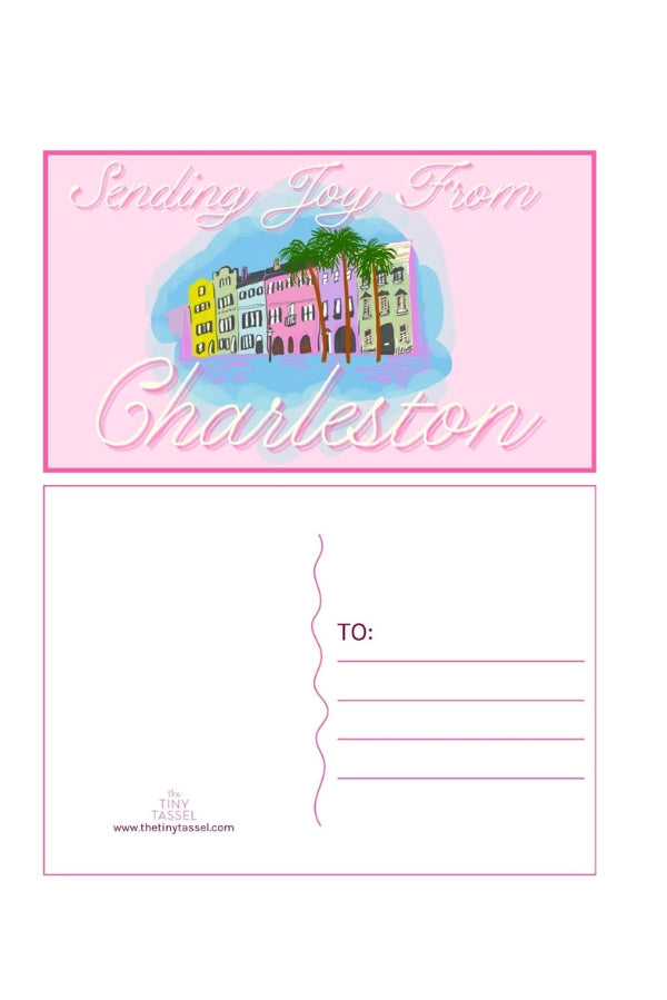 The Rainbow Row Postcard