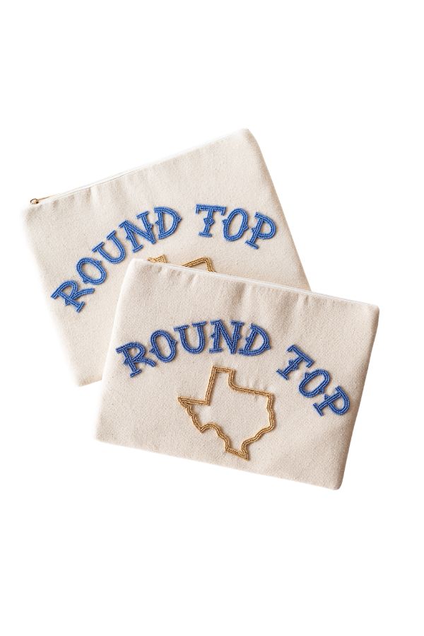 The Round Top Canvas Clutch