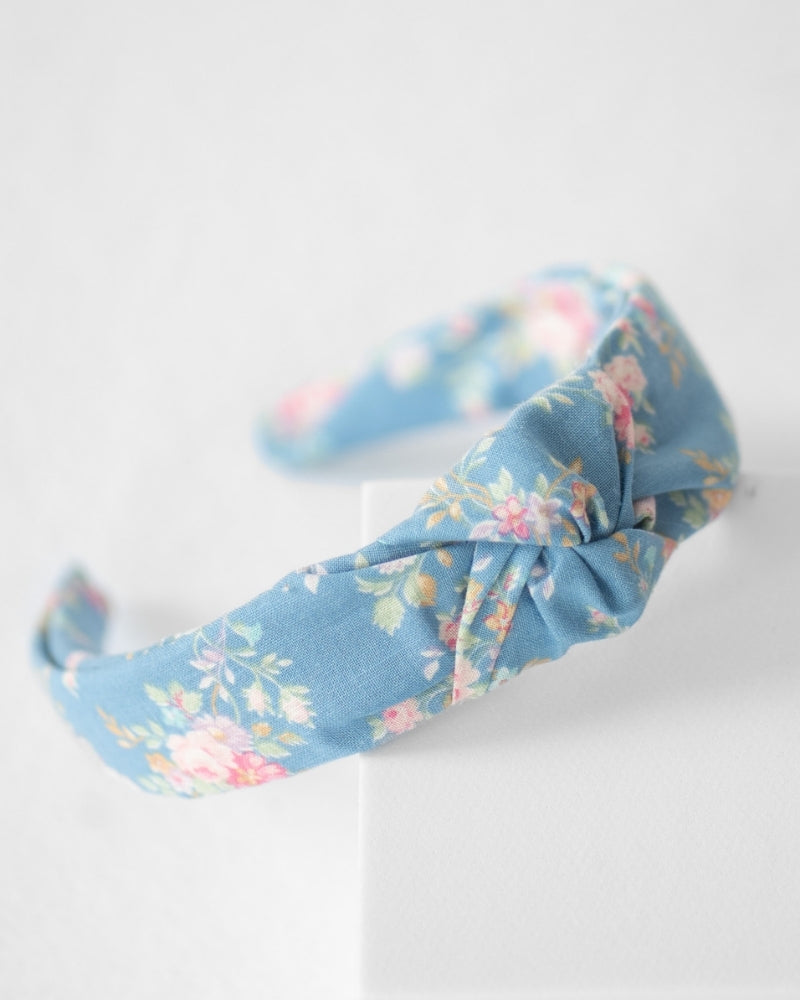 The Light Blue Floral Headband