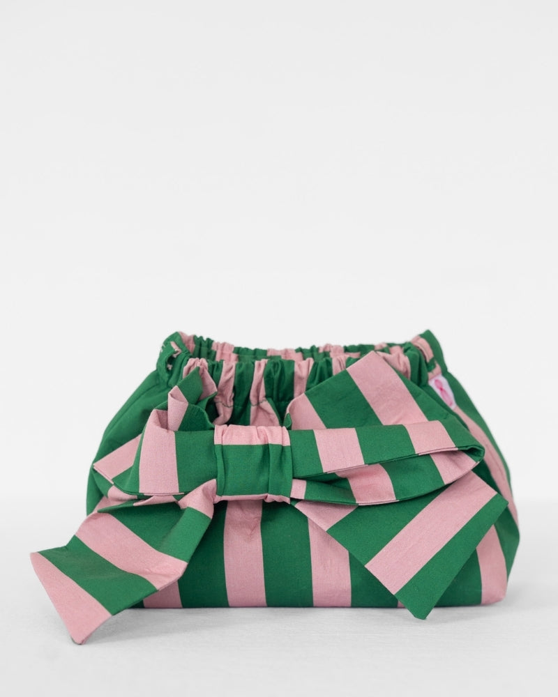 The Mimi Clutch in Heritage Stripe