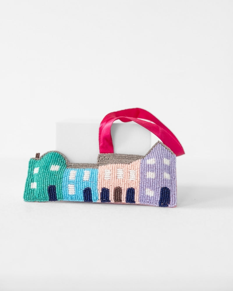 The Rainbow Row Ornament