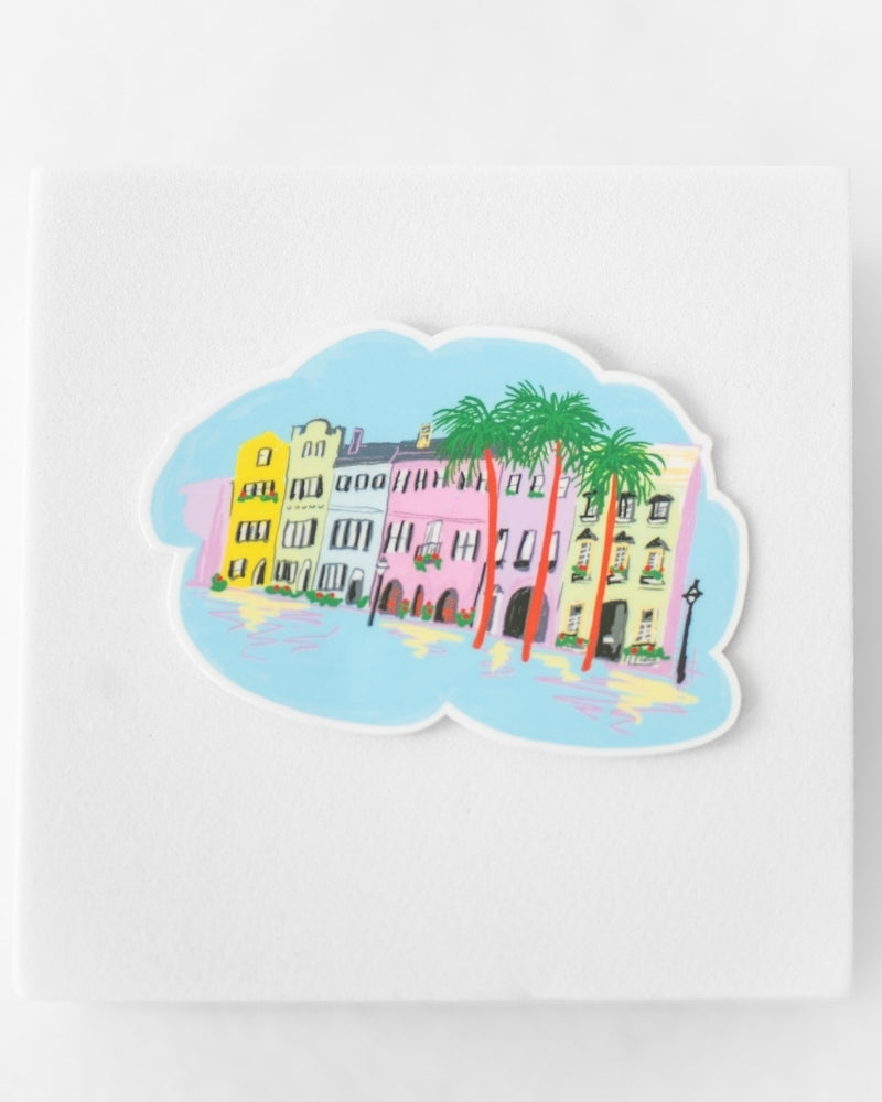 The Rainbow Row Sticker