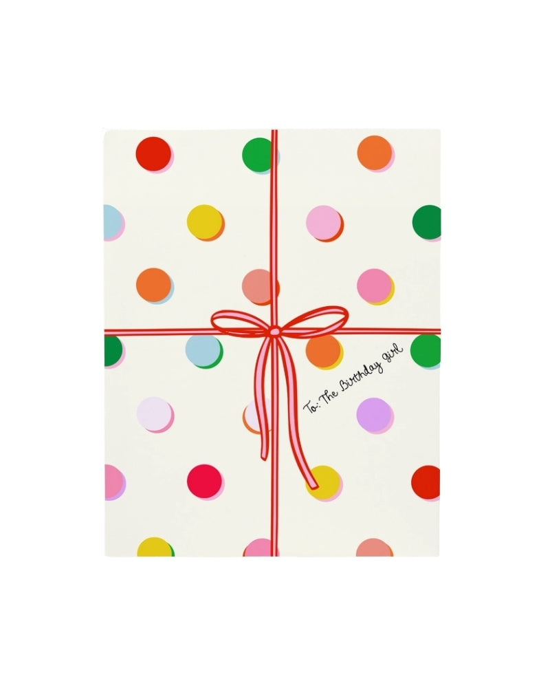 The Birthday Girl Polka Dot Greeting Card