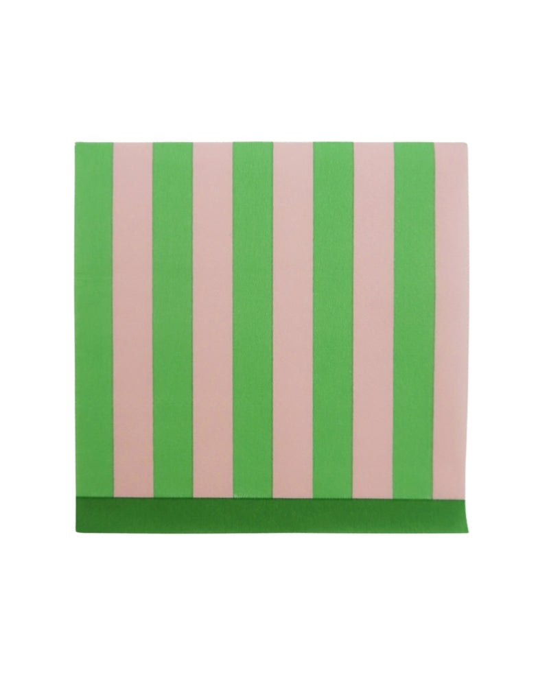 The Pink and Green Striped Napkins