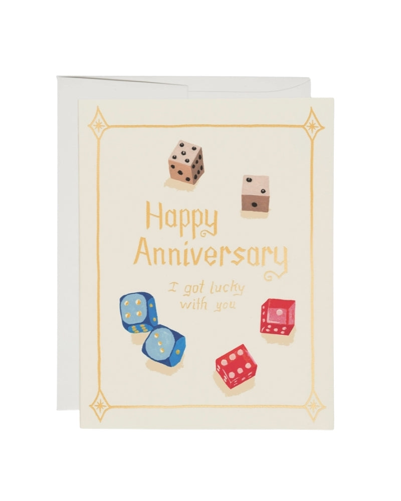 The Lucky Dice Greeting Card