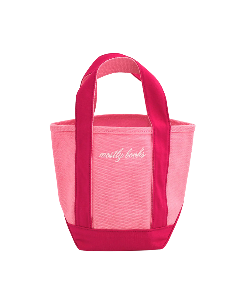 Mostly Books Mini Boat Tote