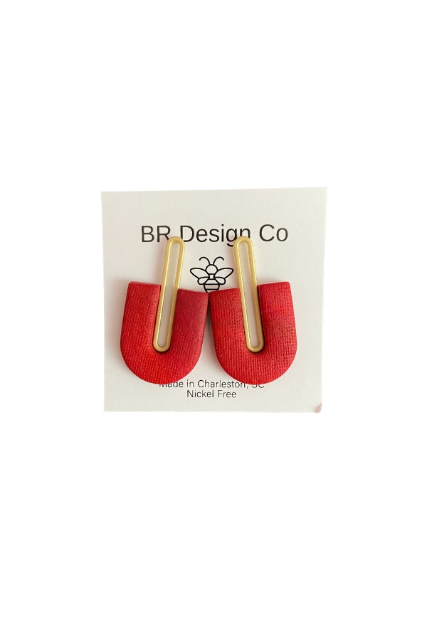 The Gracie Earring in Rouge by BR Design Co.