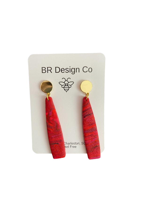 The Skylar Earring in Rouge by BR Design Co.