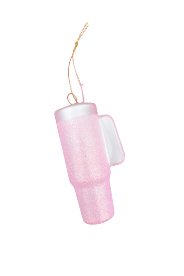 The Pink Glitter Tumbler Ornament