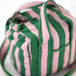 The Pink & Green Stripe Mini Duffel