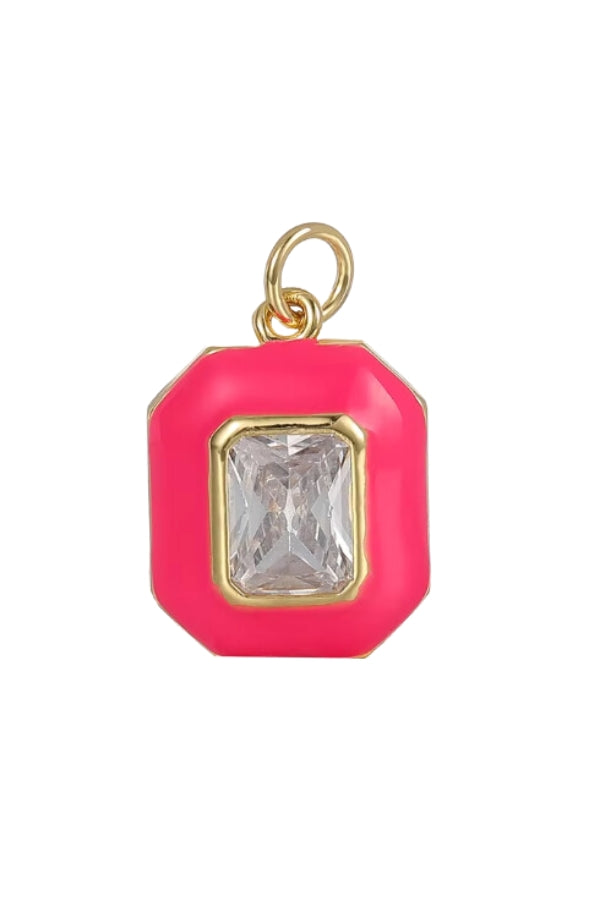 The Hot Pink Gemstone Charm