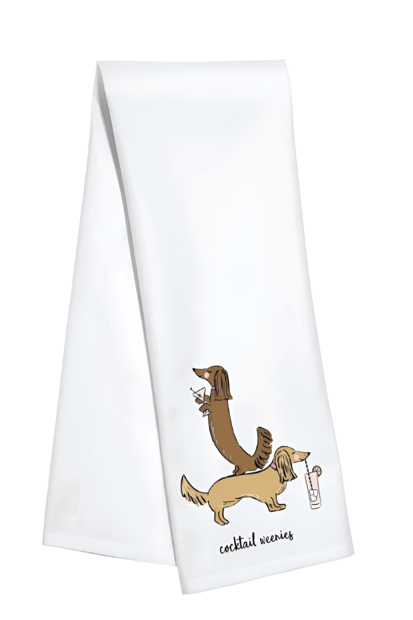 The Cocktail Weenies Tea Towel - TheTinyTassel